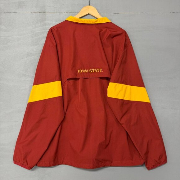 Vintage Nike Iowa Hawkeyes Storm Fit Windbreaker 1/4 Zip Jacket Red XL - Picture 2 of 6
